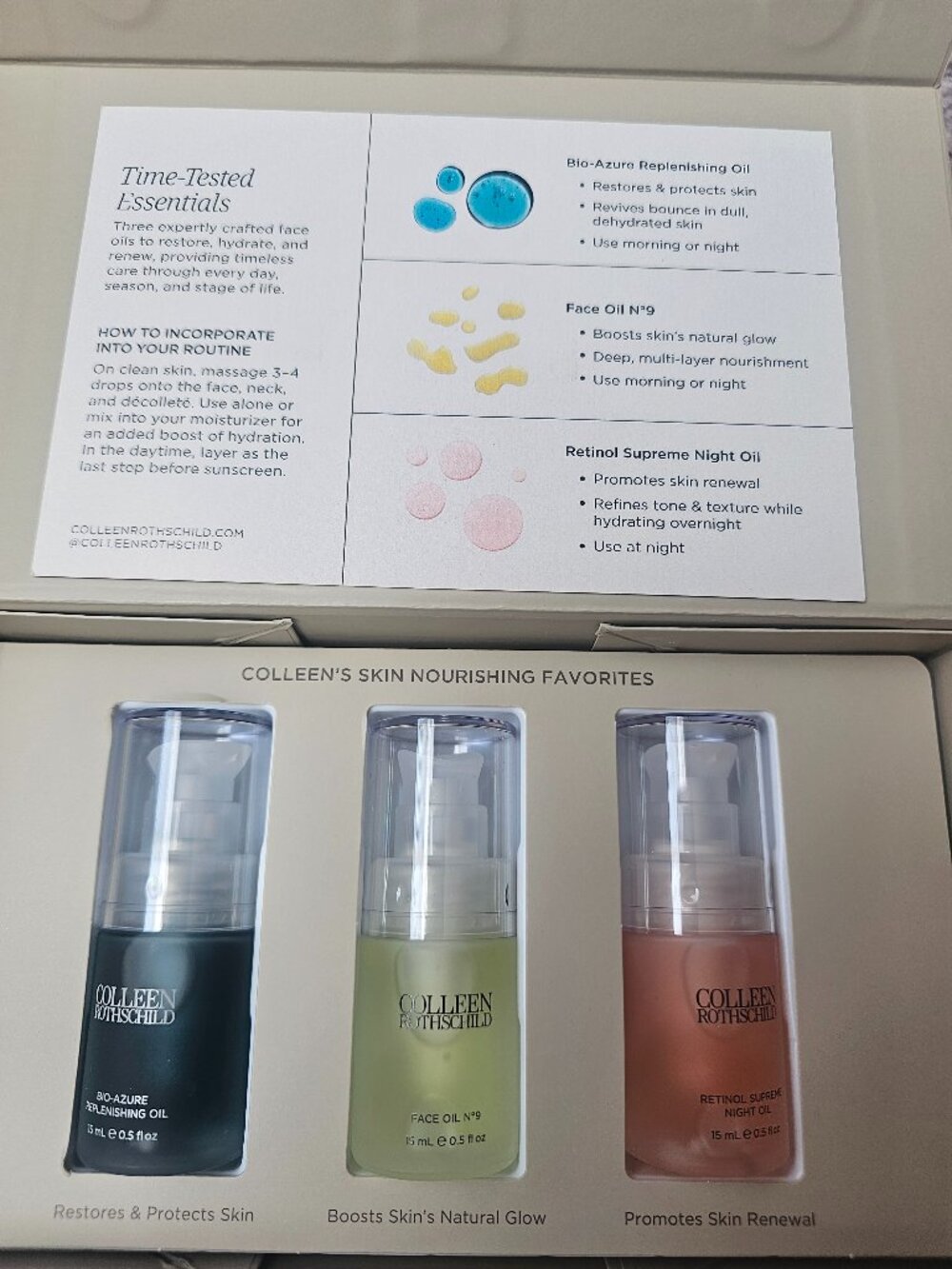 Colleen Rothschild Face Oil Trio Set